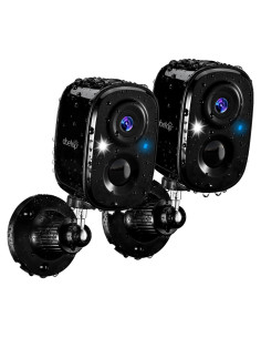 Cámaras de Seguridad Inalámbricas 2K Abetap - 2 Paquetes