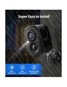 Cámaras de Seguridad Inalámbricas 2K Abetap - 2 Paquetes 2