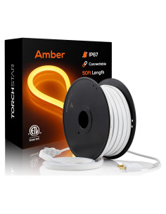 Luz de Cuerda LED Neon TORCHSTAR 15.24m Ámbar IP67