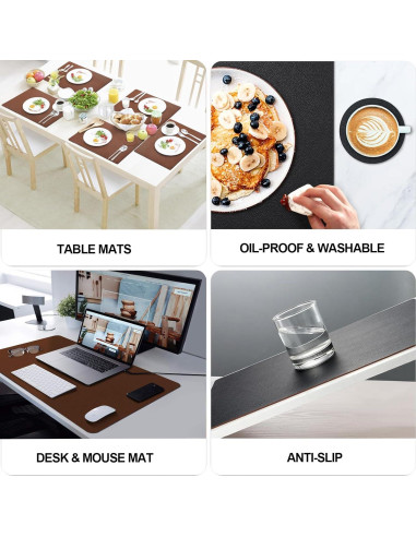 Parche de Reparación de Cuero KOCOZA 15x99 cm Marrón Oscuro