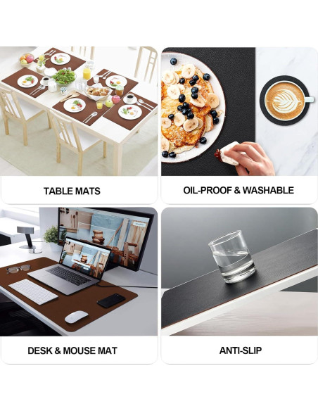 Parche de Reparación de Cuero KOCOZA 15x99 cm Marrón Oscuro