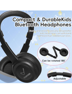 Auriculares Bluetooth Vinamass E63 para Niños 30H 85dB 2