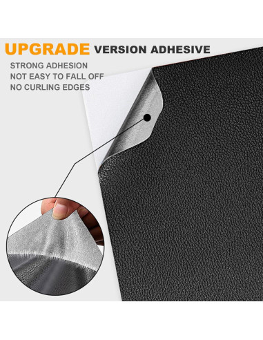 Parche de Reparación de Cuero KOCOZA 15x99 cm Marrón Oscuro