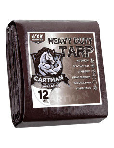 Lona de Polietileno 12mil Cartman 1.83x2.44m Impermeable