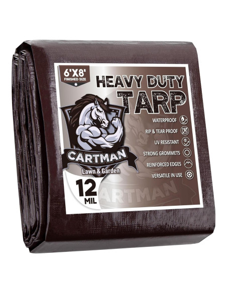 Lona de Polietileno 12mil Cartman 1.83x2.44m Impermeable