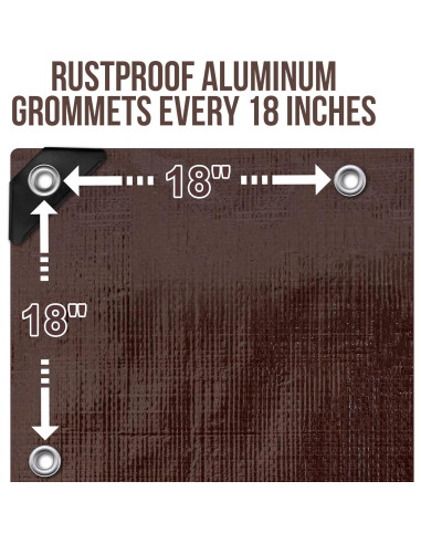 Lona de Polietileno 12mil Cartman 1.83x2.44m Impermeable