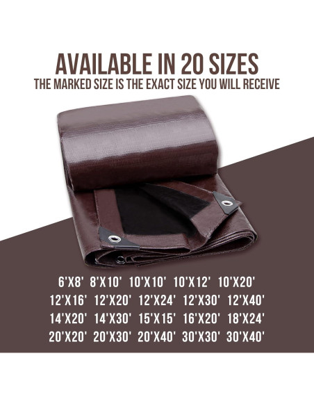 Lona de Polietileno 12mil Cartman 1.83x2.44m Impermeable