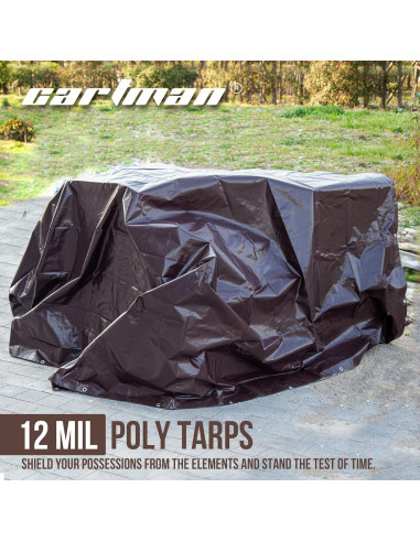 Lona de Polietileno 12mil Cartman 1.83x2.44m Impermeable