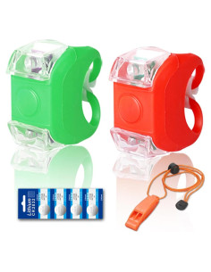 Luces de Navegación Botepon Rojas y Verdes para Kayak