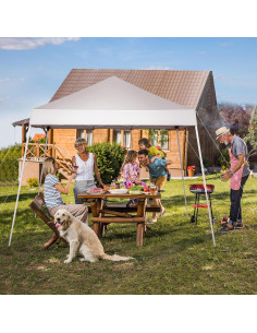Carpa Plegable 3x3m Genérico Blanca Impermeable para Eventos 2