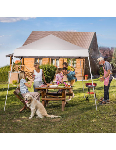 Carpa Plegable 3x3m Genérico Blanca Impermeable para Eventos