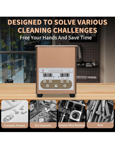 Máquina de Limpieza Ultrasónica JIEJING 2L con Calentador 60W