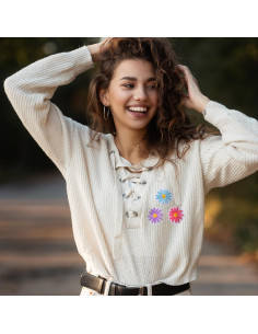 Parches Bordados de Flores PAGOW - 8 Pcs para Ropa y DIY 2