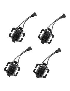 Clips Molle Tácticos AZB - 4 Piezas Nylon Negro