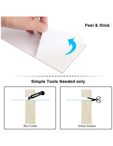 BeNice Azulejos Autoadhesivos de Mármol Beige 9.8x29.8cm - 16 Piezas BeNice Azulejos Autoadhesivos de Mármol Beige 9.8x29.8cm - 16 Piezas