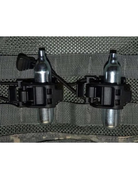 Clips Molle Tácticos AZB - 4 Piezas Nylon Negro