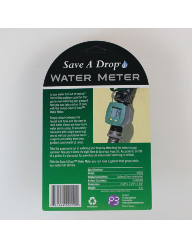 Medidor de Agua P3 International P0550 LCD Resistente al Agua