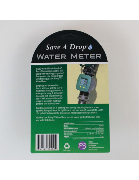 Medidor de Agua P3 International P0550 LCD Resistente al Agua