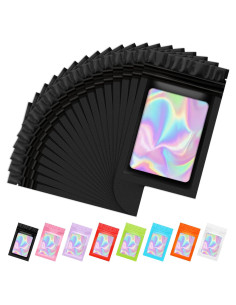 50 Bolsas Re sellables Holográficas 3x11.9cm para Alimentos