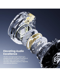 Auriculares In-Ear BASN ASONE Planar 14.2mm con Cable Desmontable 2