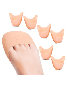 Protectores de Dedos de Silicona Zhanmai 6 Pcs Beige