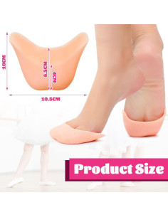 Protectores de Dedos de Silicona Zhanmai 6 Pcs Beige 2