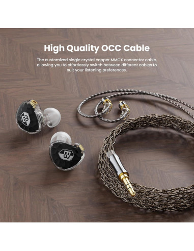 Auriculares In-Ear BASN ASONE Planar 14.2mm con Cable Desmontable