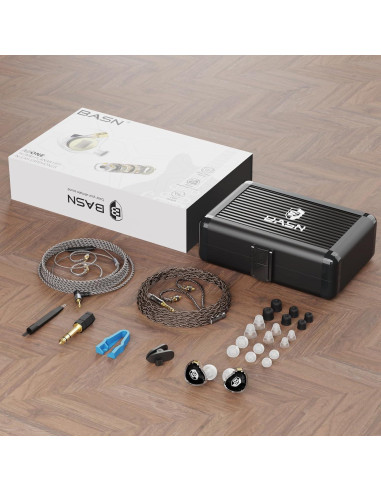 Auriculares In-Ear BASN ASONE Planar 14.2mm con Cable Desmontable