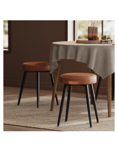 Juego de 2 Sillas de Comedor VASAGLE EKHO Cuero Sintético