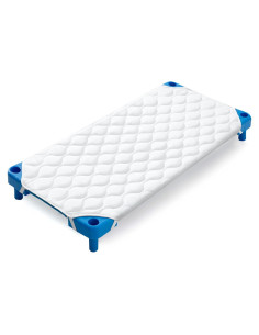 Colchoneta Acolchada Comfyanno para Guardería 58x102 cm Blanca