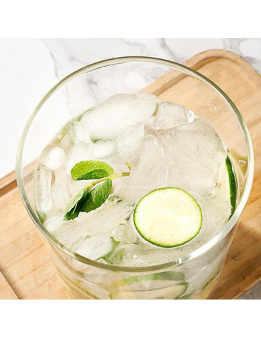 Dispensador de Bebidas de Vidrio TOCLIU 5L con Soporte de Madera