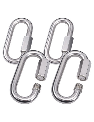 Enlaces Rápidos de Acero Inoxidable Alele M10 - 4 Paquetes