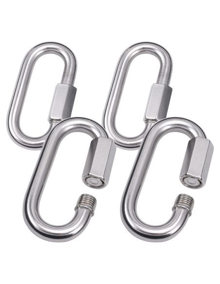 Enlaces Rápidos de Acero Inoxidable Alele M10 - 4 Paquetes