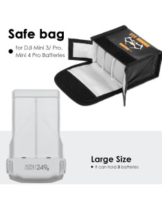 Bolsa de Seguridad CAPART para Baterías DJI Mini 4 Pro - Grande 2
