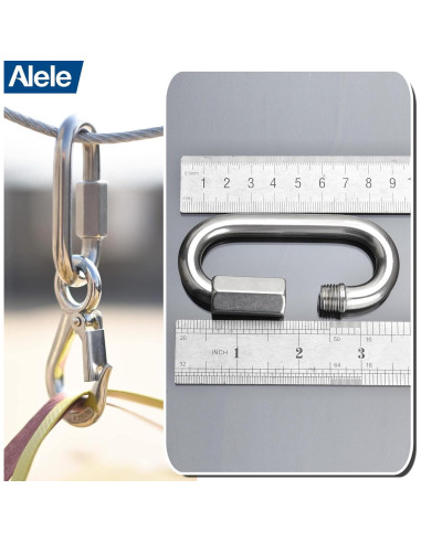 Enlaces Rápidos de Acero Inoxidable Alele M10 - 4 Paquetes