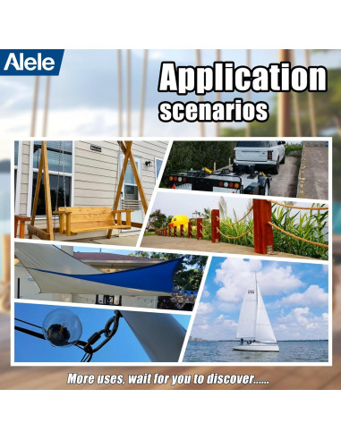 Enlaces Rápidos de Acero Inoxidable Alele M10 - 4 Paquetes