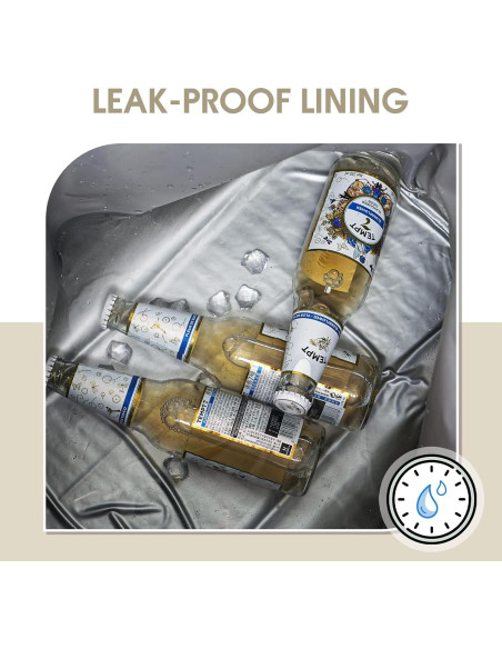 Bolsa Térmica Ceneda Grande 30 Latas 20L Beige Impermeable