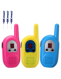 Paquete de 3 Walkie Talkies Recargables inYYTer para Niños