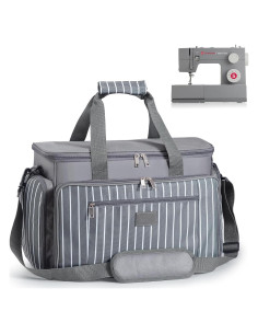 Funda para Máquina de Coser Fun Elements Gris 45.7x21.8x30 cm