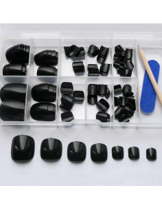 Kit de Uñas de los Pies Presionadas Cortas Bellelfin 120pcs 2