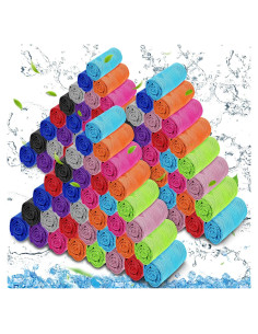 Paquete de 120 Toallas Enfriadoras MENOLY Microfibra Multicolor