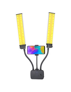 Luz de Video LED Doble Brazo 45W CCYLEZ Ajustable Portátil
