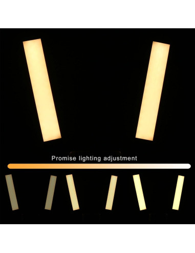 Luz de Video LED Doble Brazo 45W CCYLEZ Ajustable Portátil