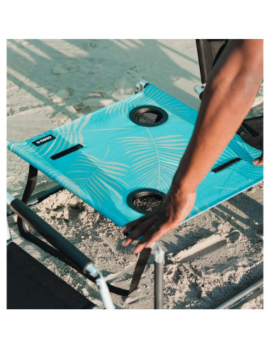 Mesa de Playa Portátil Neso Frondas Aqua 58.4x53.3 cm