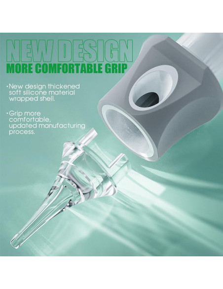 Cartuchos de Agujas de Tatuaje Dragonhawk Glide 50 Piezas Mixtas