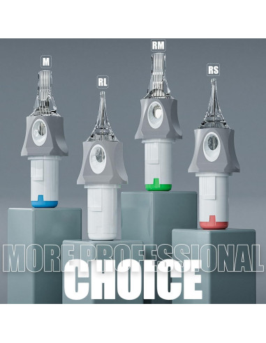 Cartuchos de Agujas de Tatuaje Dragonhawk Glide 50 Piezas Mixtas