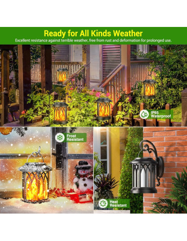 Linternas Solares Colgantes KOOPER 2 Paquete Impermeables