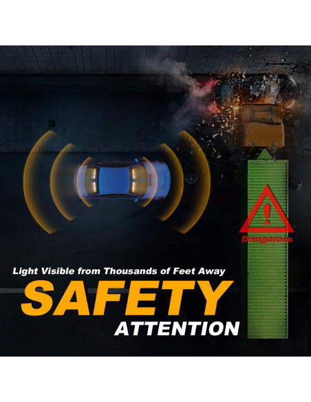 Barra de Luz Estroboscópica de Emergencia LRTER 45cm Ámbar/Blanco