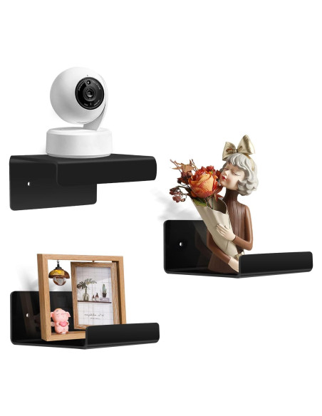 Estantes Flotantes de Acrílico Douildhaiy - 3 Piezas 10.16 cm