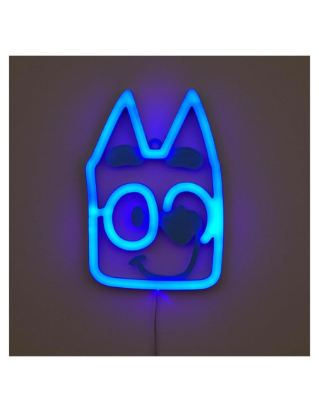 Arte de Pared Colgante LED Neón Bluey 20.5x13.97 cm Arte de Pared Colgante LED Neón Bluey 20.5x13.97 cm